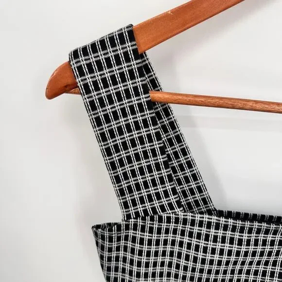 REFORMATION Jodie Black Plaid Cropped Tank // XS - Picture 3 of 8